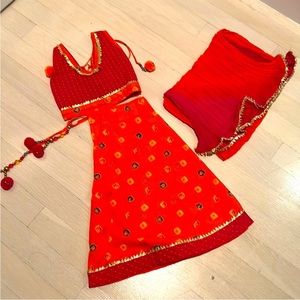 Girls lehenga - perfect for navratri events.